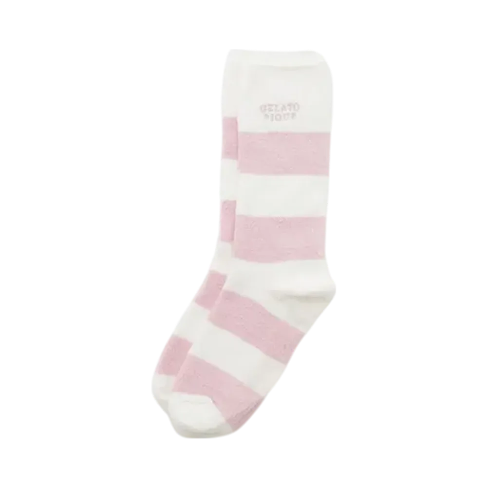 GELATO PIQUE Smoothie Little 2 Border Socks "Pink"