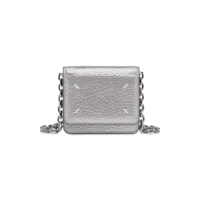 Maison Margiela Four Stitches Chain Wallet Small "Metallic Grey"