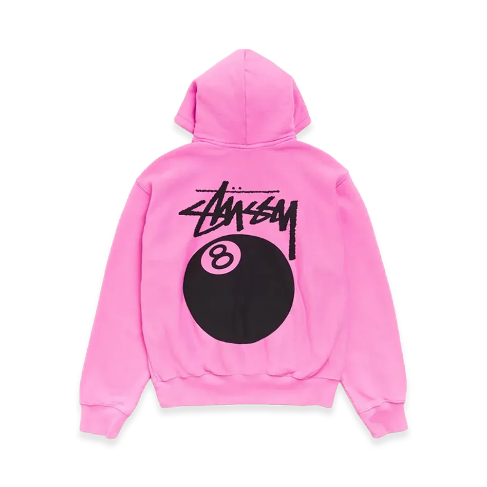 Stussy 8 Ball Hoodie Garment Dyed "Pink"