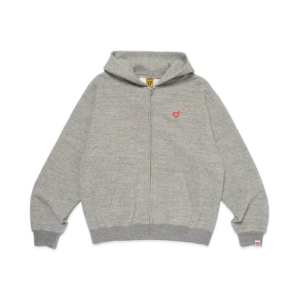 HUMAN MADE Zip-Up Hoodie "Gray" HM26CS040