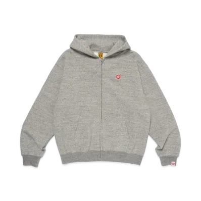 HUMAN MADE Zip-Up Hoodie "Gray" HM26CS040