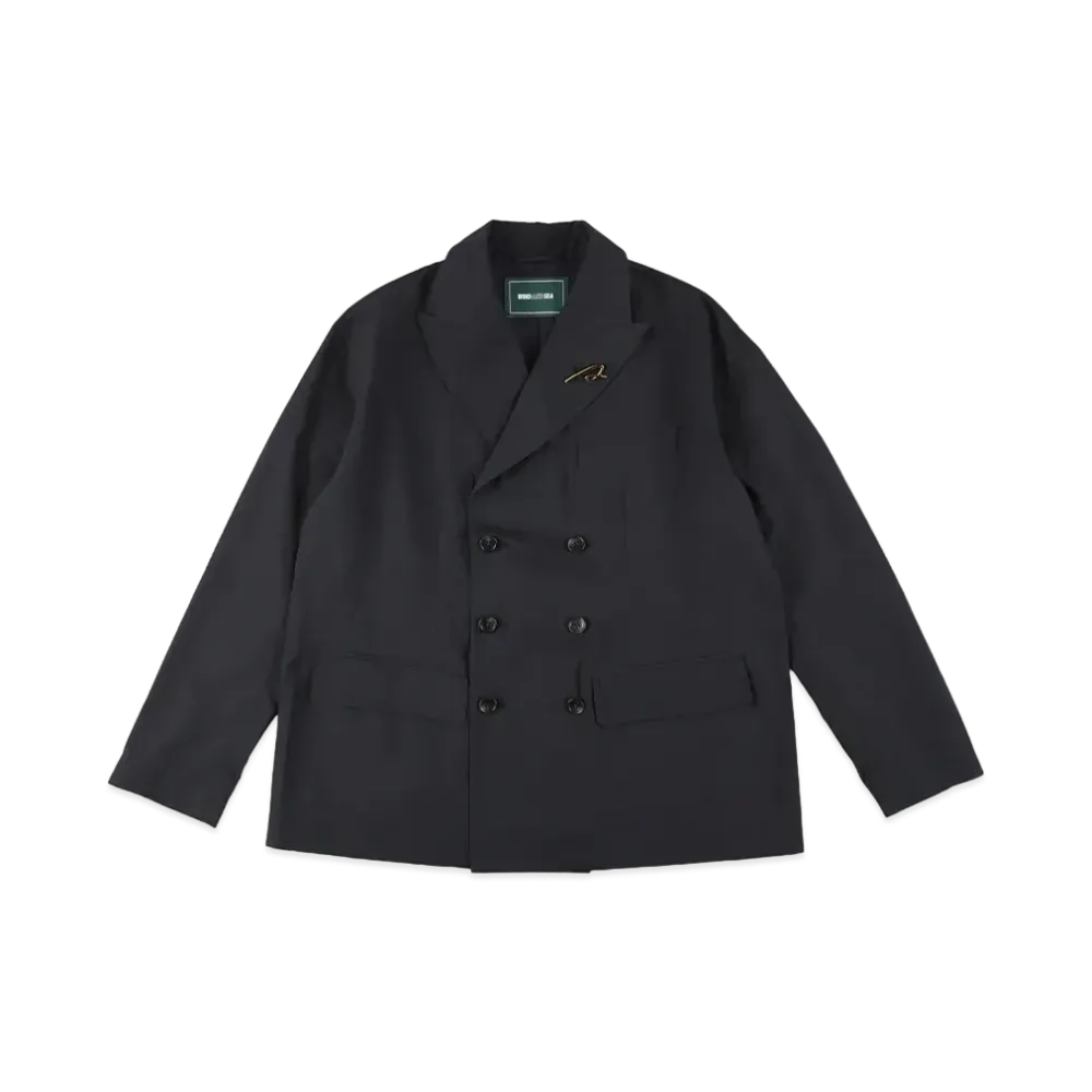 WIND AND SEA Linen Double Jacket "Navy"