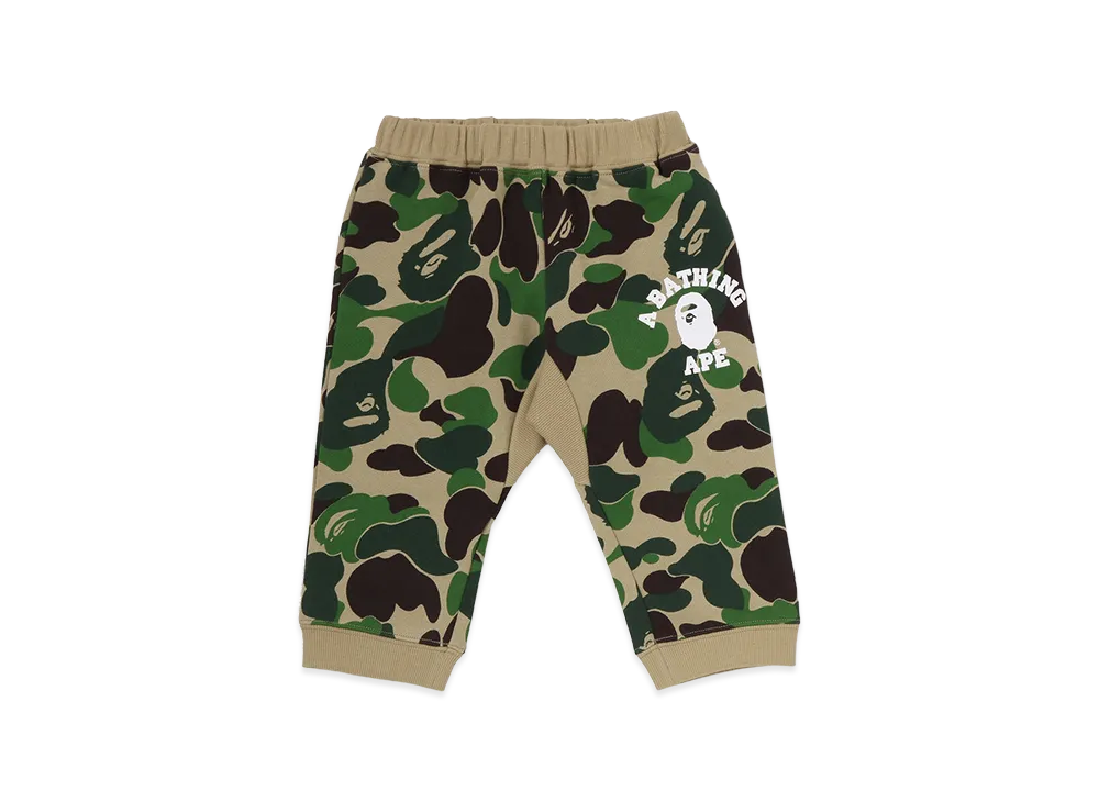 A BATHING APE Kids ABC Camo College Baby Pants "Green"