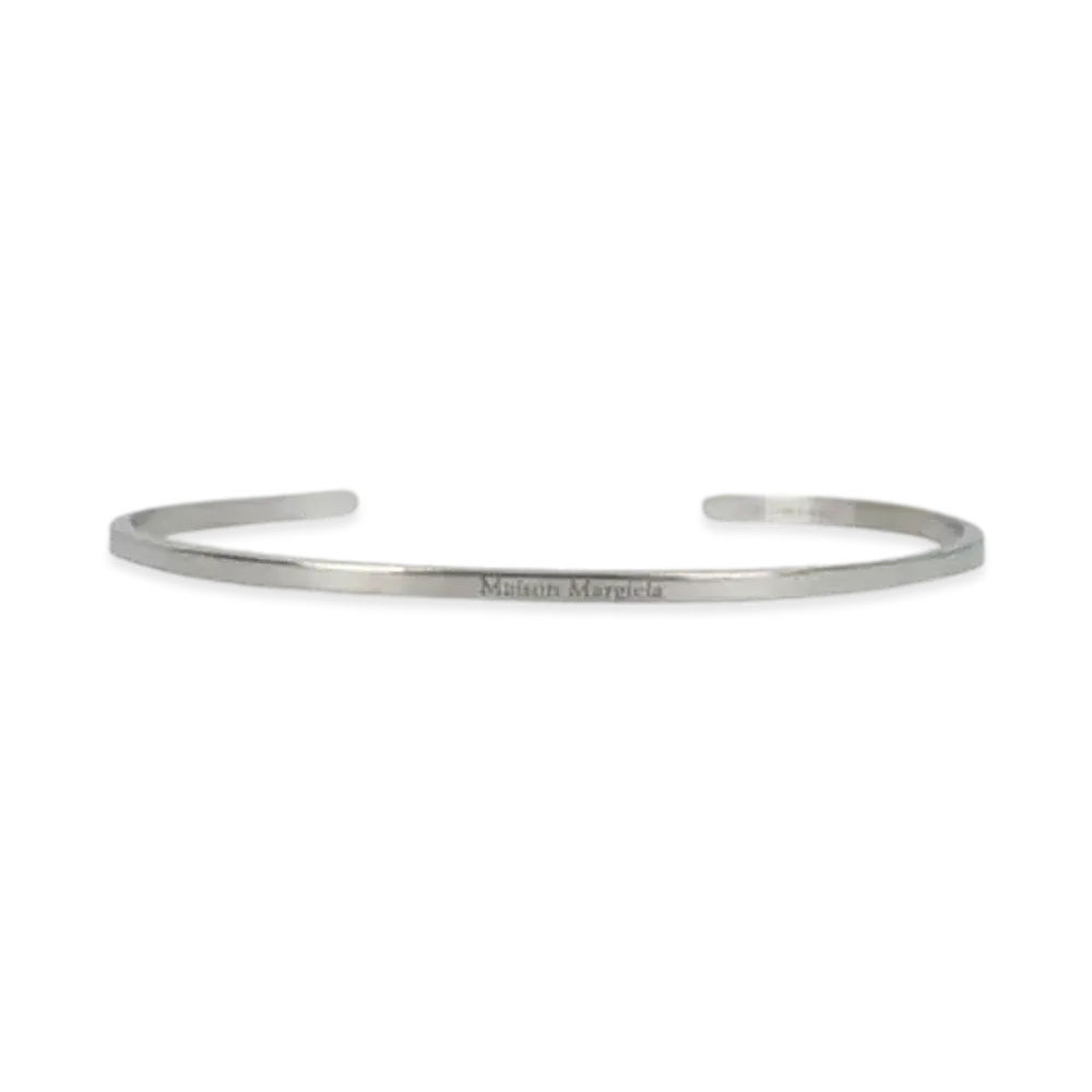Maison Margiela Slim Logo Cuff "Silver"