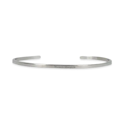 Maison Margiela Slim Logo Cuff "Silver"