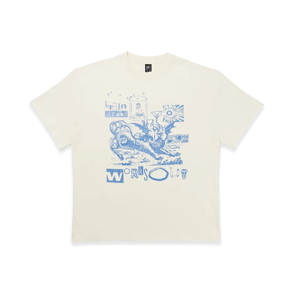 WORKSOUT x Brain Dead Aoyama Exclusive Tee "Natural"