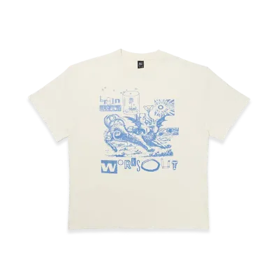 WORKSOUT x Brain Dead Aoyama Exclusive Tee "Natural"