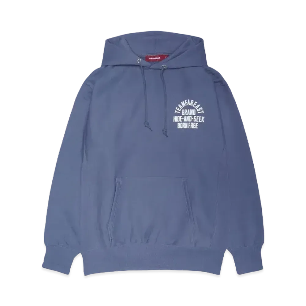Hide and Seek College Hooded Sweat Shirt(24ss) "D-Blue"