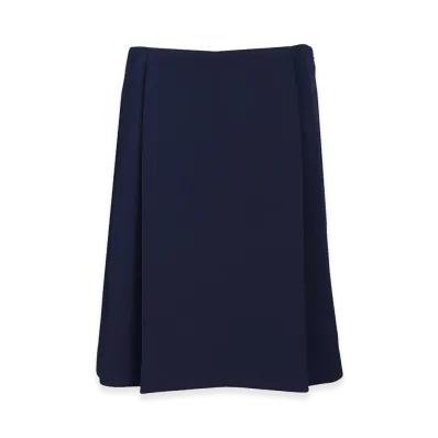MIU MIU Women's Jersey Panel Midi Skirt "Blue"