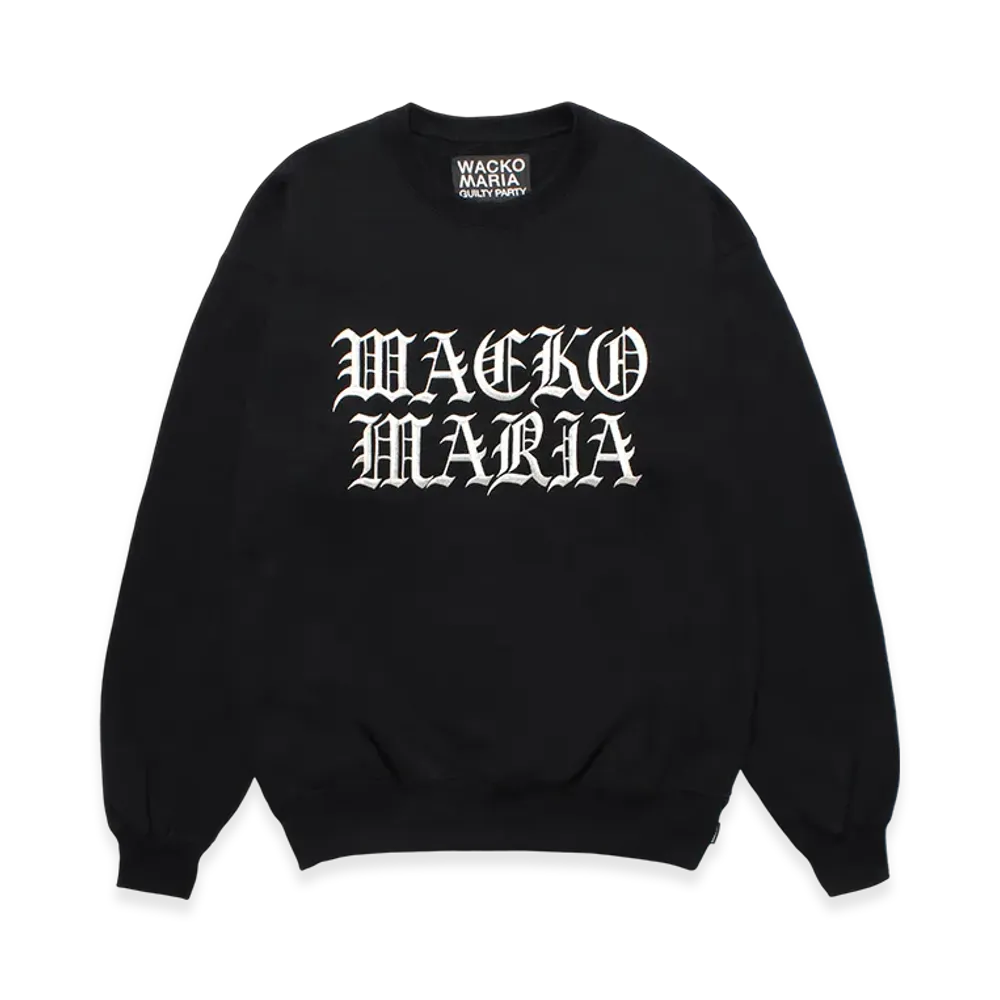 WACKO MARIA Heavy Weight Sweat Shirt "Black"