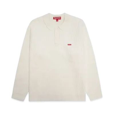 Supreme Small Box Polo Sweater "Ivory"
