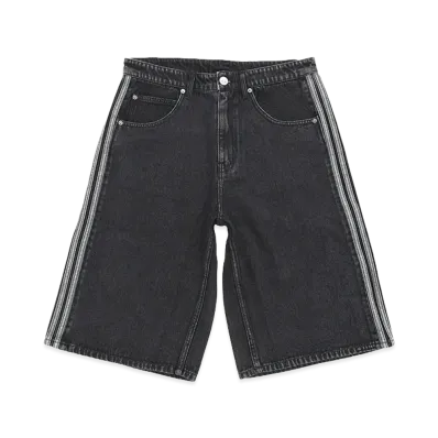 adidas Firebird Adicolor Denim Shorts "Black"