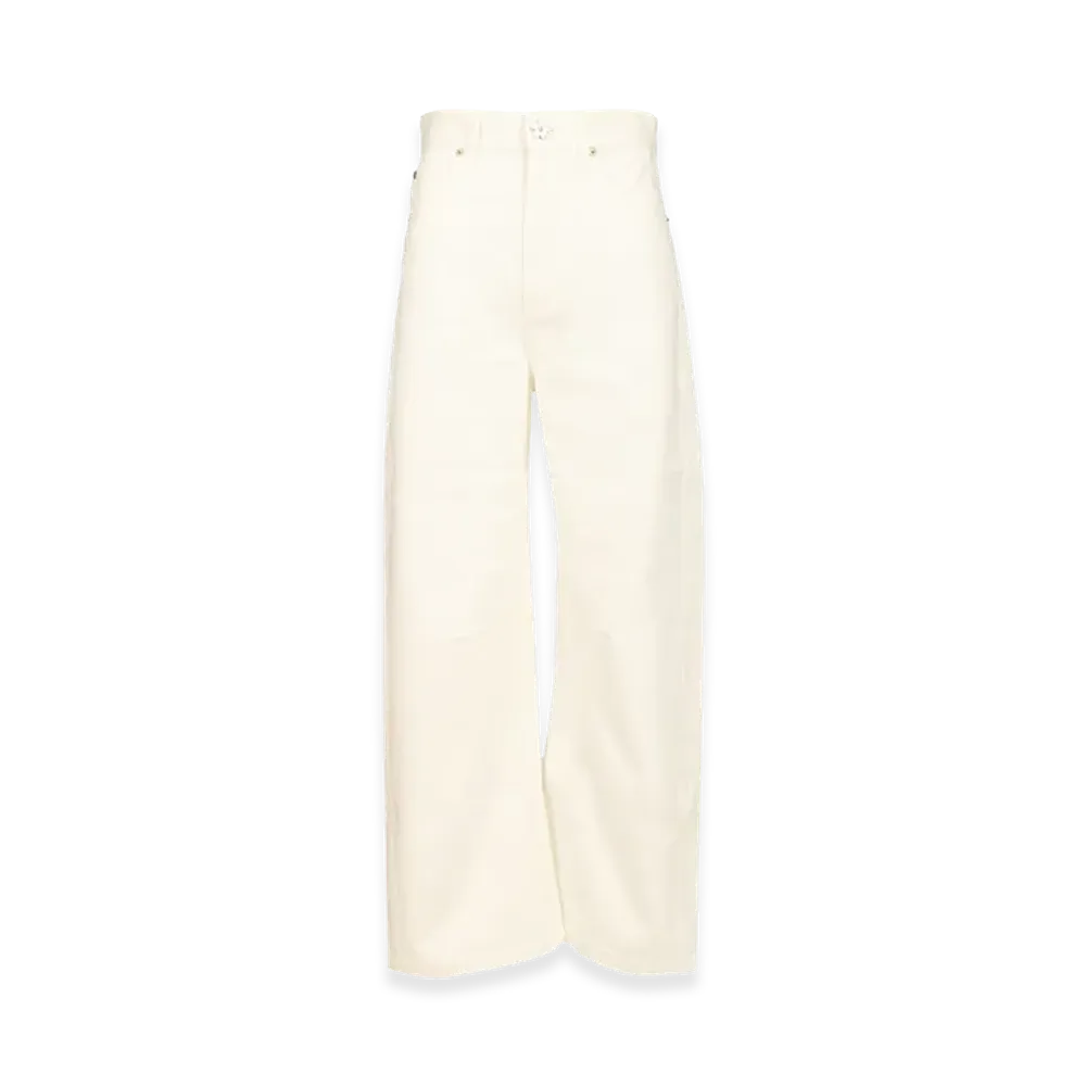 LOEWE Women's Barrel Trousers "White"