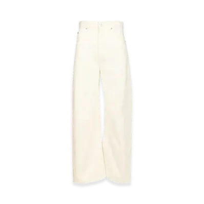 LOEWE Women's Barrel Trousers "White"