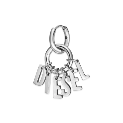 Diesel Dx1492 Stainless Steel Hoop Earring "Silver"