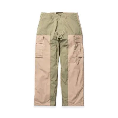 F-LAGSTUF-F 2Tone Cargo Trousers "Khaki/Beige"
