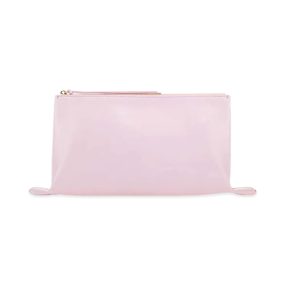 Jil Sander Women's Leather Medium Clutch "Pastel Pink"