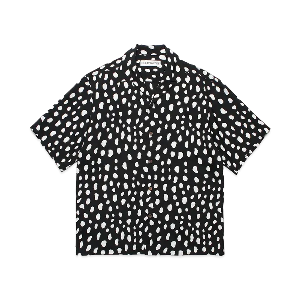 WACKO MARIA Leopard Hawaiian Shirt "Black"