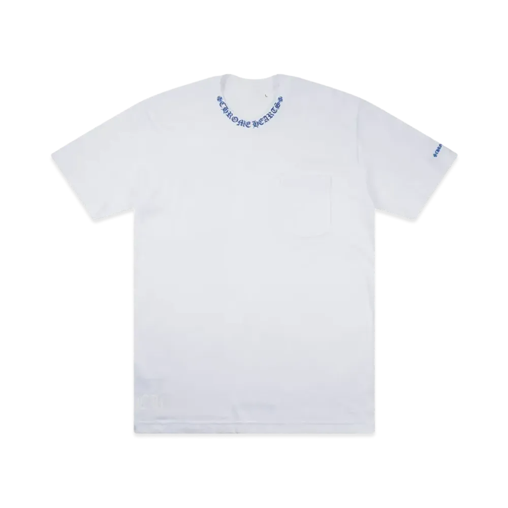 Chrome Hearts Neck Logo S/S T-Shirt "White/Blue"