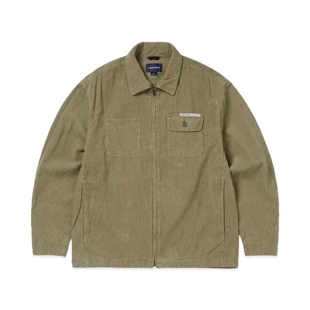 thisisneverthat Washed Corduroy Zip Jacket "Khaki"