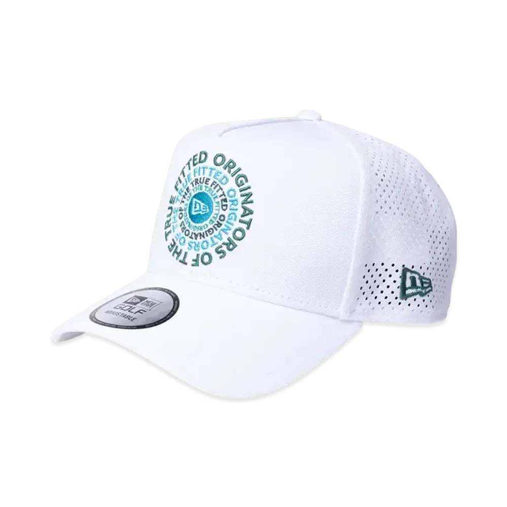 NEW ERA Golf 9Forty A-Frame Laser Perforated Circle OOTTF "White"