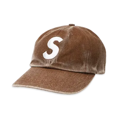 Supreme Pigment Coated S Logo 6-Panel "Brown"