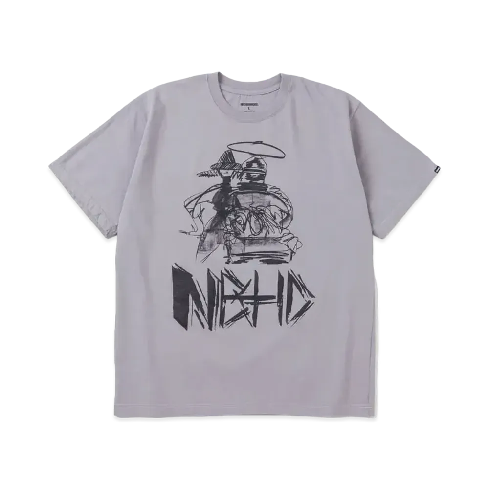 NEIGHBORHOOD NH x TAKU OBATA . Tee SS-1 "Gray"
