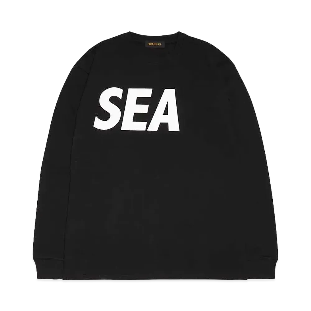 WIND AND SEA SEA L/S T-SHIRT "Black Silver"