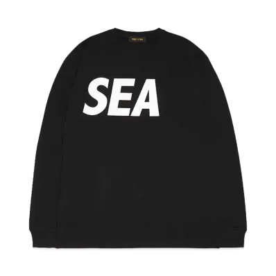 WIND AND SEA SEA L/S T-SHIRT "Black Silver"