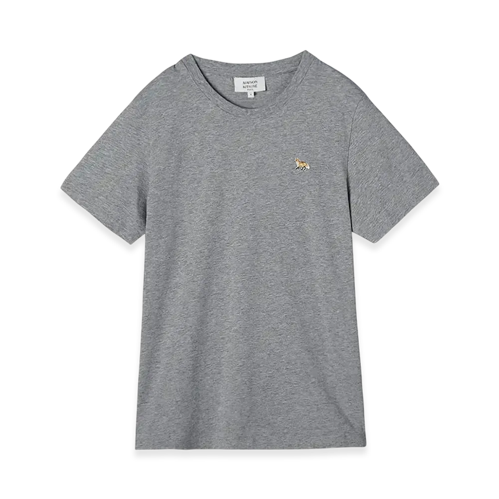 Maison Kitsune Baby Fox Patch Regular T-Shirt "Medium Gray"