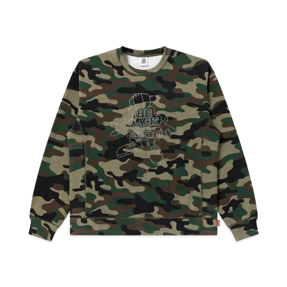BlackEyePatch Rhinestone Og Boy Crew Sweat "Camo"