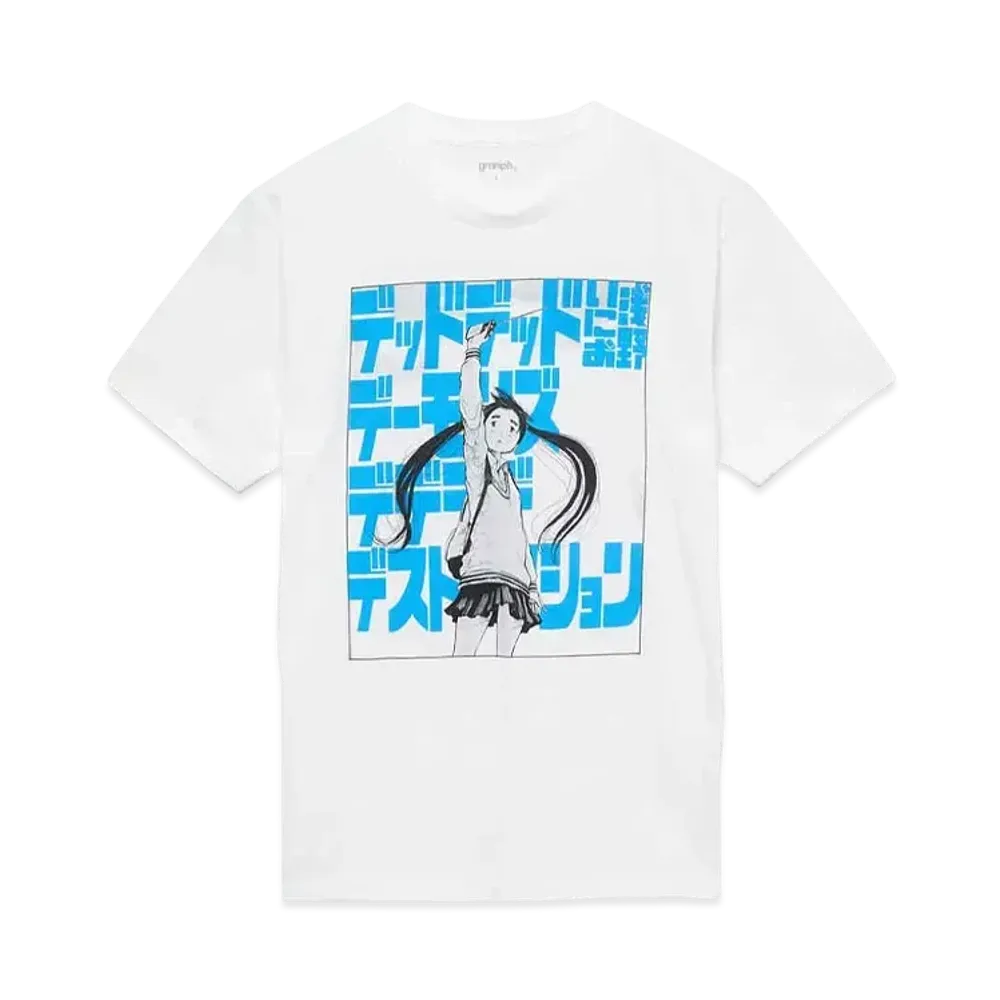 graniph x Inio Asano Dead Dead Demons Dededede Destruction T-Shirt "White"