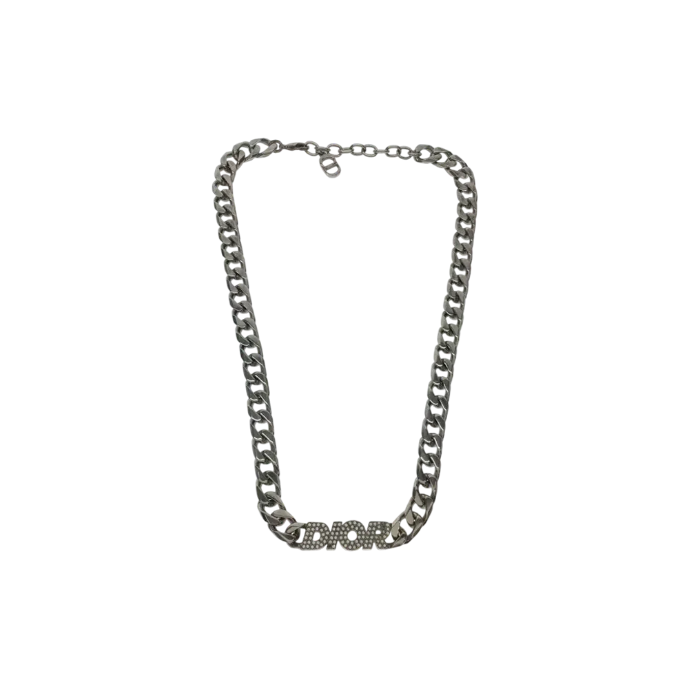 Dior Chain Link Necklace "Silver"