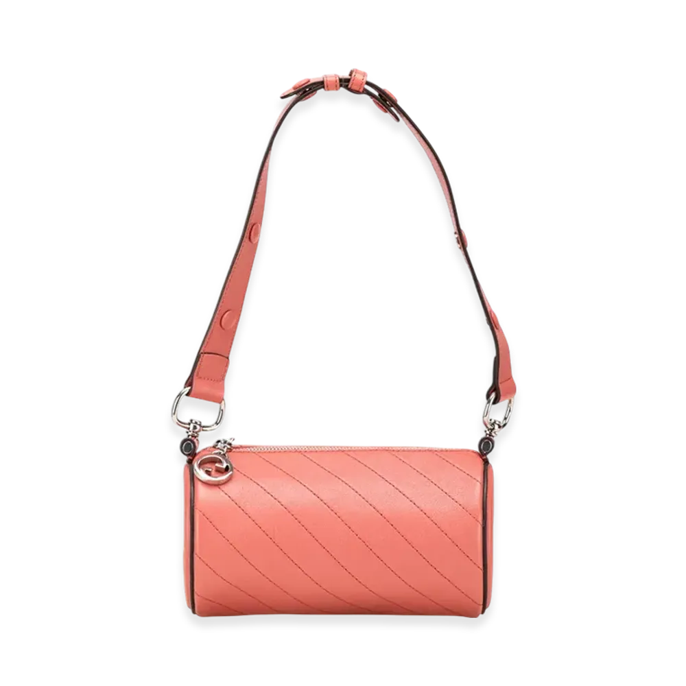 GUCCI Blondie Mini Leather Shoulder Bag "Pink"