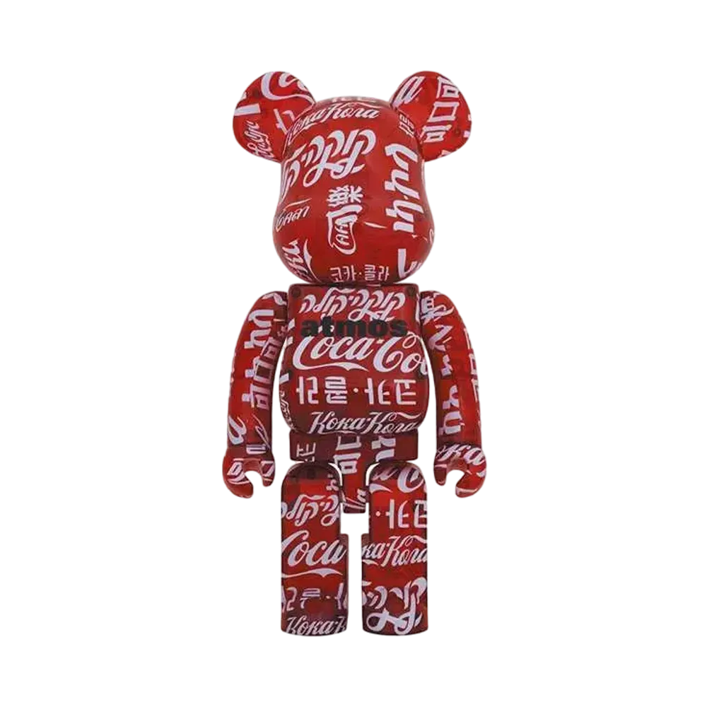Bearbrick atmos × Coca-Cola CLEAR RED 1000%