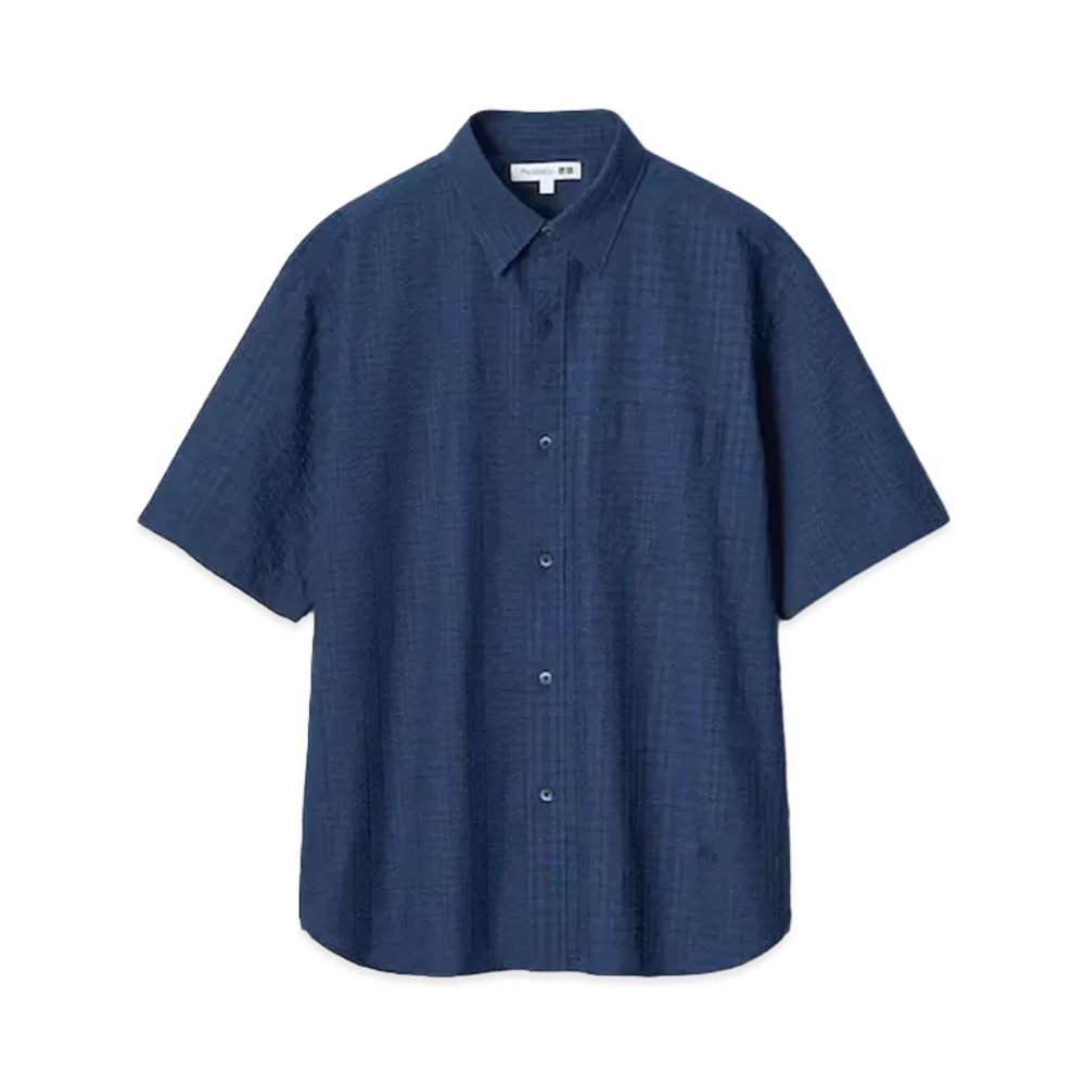 Uniqlo x JW Anderson 24SS Seersucker Shirt "Navy"