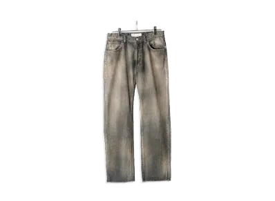 ANCELLM Cut-Off Length Denim Pants "Black"