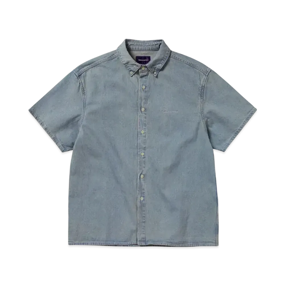 thisisneverthat Washed Denim S/S Shirt "Washed Blue"