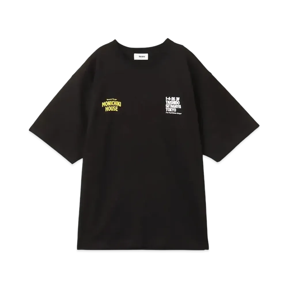atmos pink x MONICHIKI HOUSE Address T-Shirt "Black"