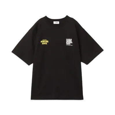 atmos pink x MONICHIKI HOUSE Address T-Shirt "Black"