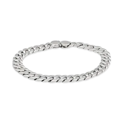 TOMWOOD Curb Bracelet Seven 7.7 "Silver"