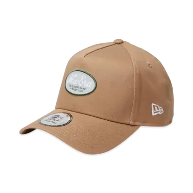 NEW ERA Golf 9Forty A-Frame Stretch Cotton Washable Oval Logo "Khaki"