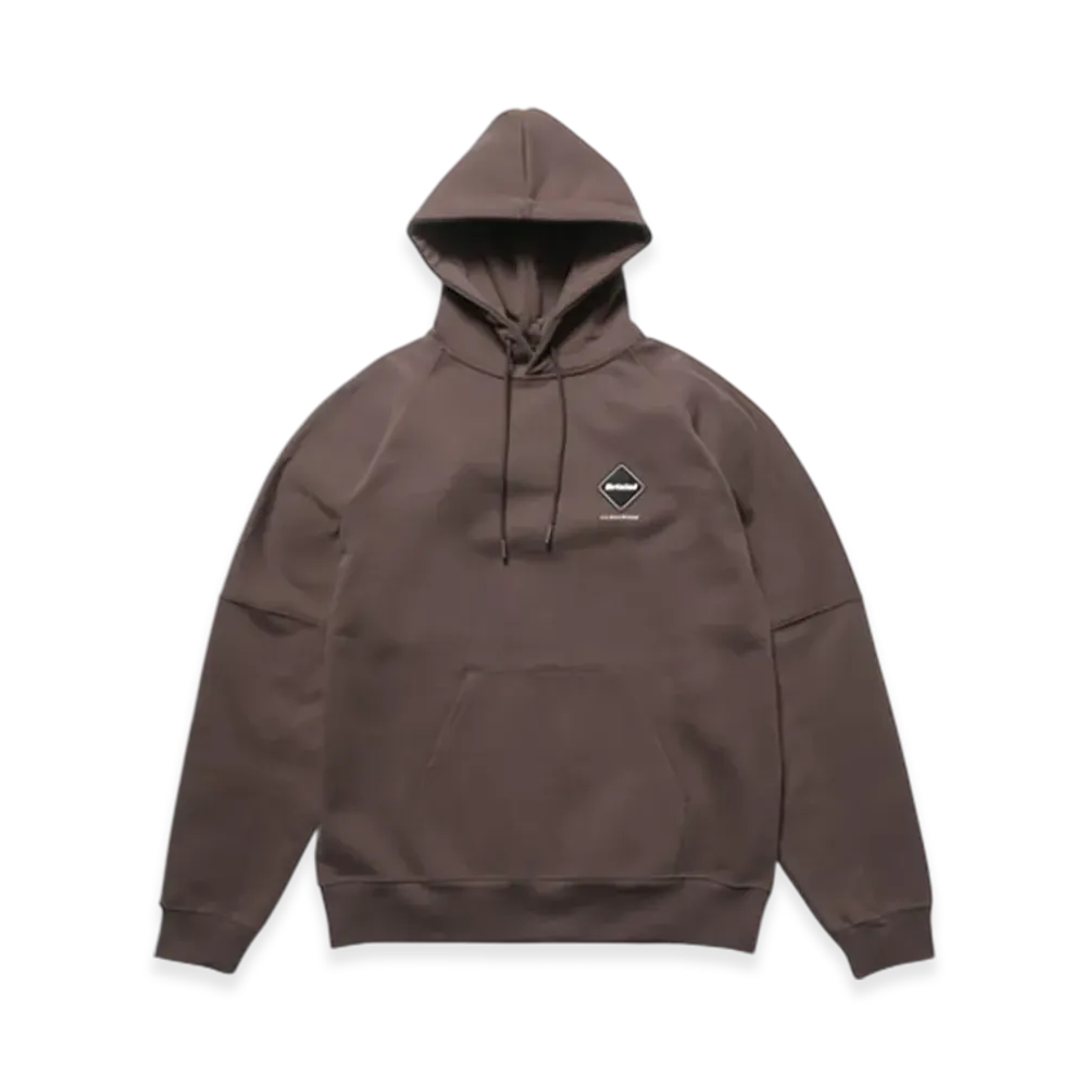 F.C.Real Bristol Big Logo Baggy Sweat Hoodie "Brown"