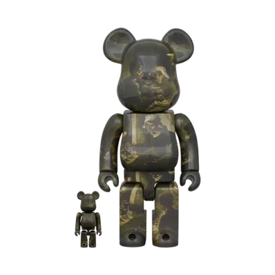 MEDICOM TOY "BEARBRICK" Van Gogh Museum The Potato Eaters 100% & 400%