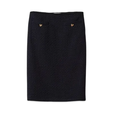 MIU MIU Women's Tweed Skirt "Navy"