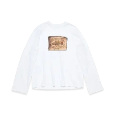 Acne Studios Printed Long Sleeve T-Shirt "White"