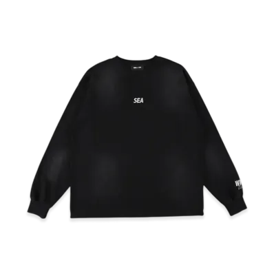 WIND AND SEA Sulfur Dyeing Logo L/S Tee "Black"