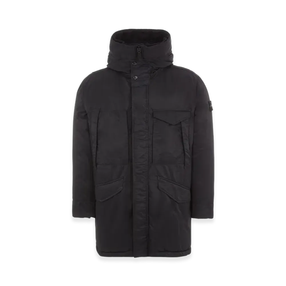 ストーンアイランド 70821 オパーク ナイロン ツイル ダウンパーカ - 22FW "ブラック"