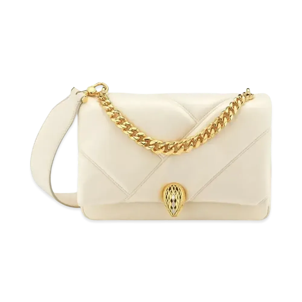 BVLGARI Serpenti Cabochon Crossbody Bag "Ivory"