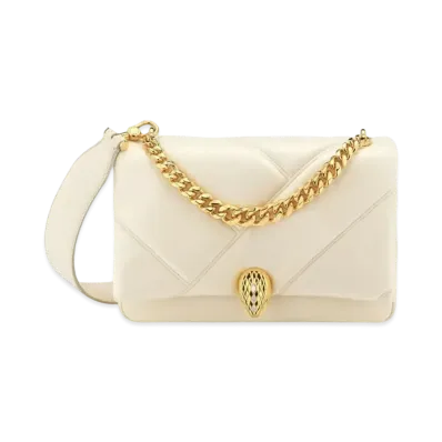 BVLGARI Serpenti Cabochon Crossbody Bag "Ivory"